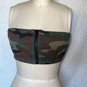 Camouflage tube top Size Small Forever 21